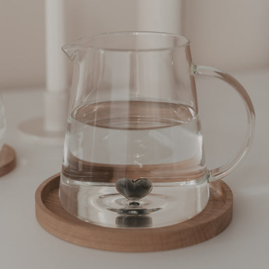 Carafe forme cœur noire