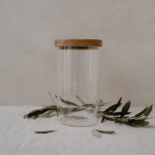 Vorratsglas Herz 19 cm | Eulenschnitt