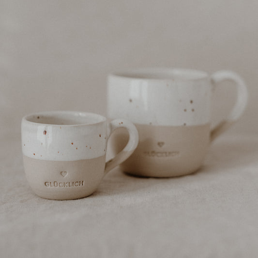 Tasse d'espresso heureuse