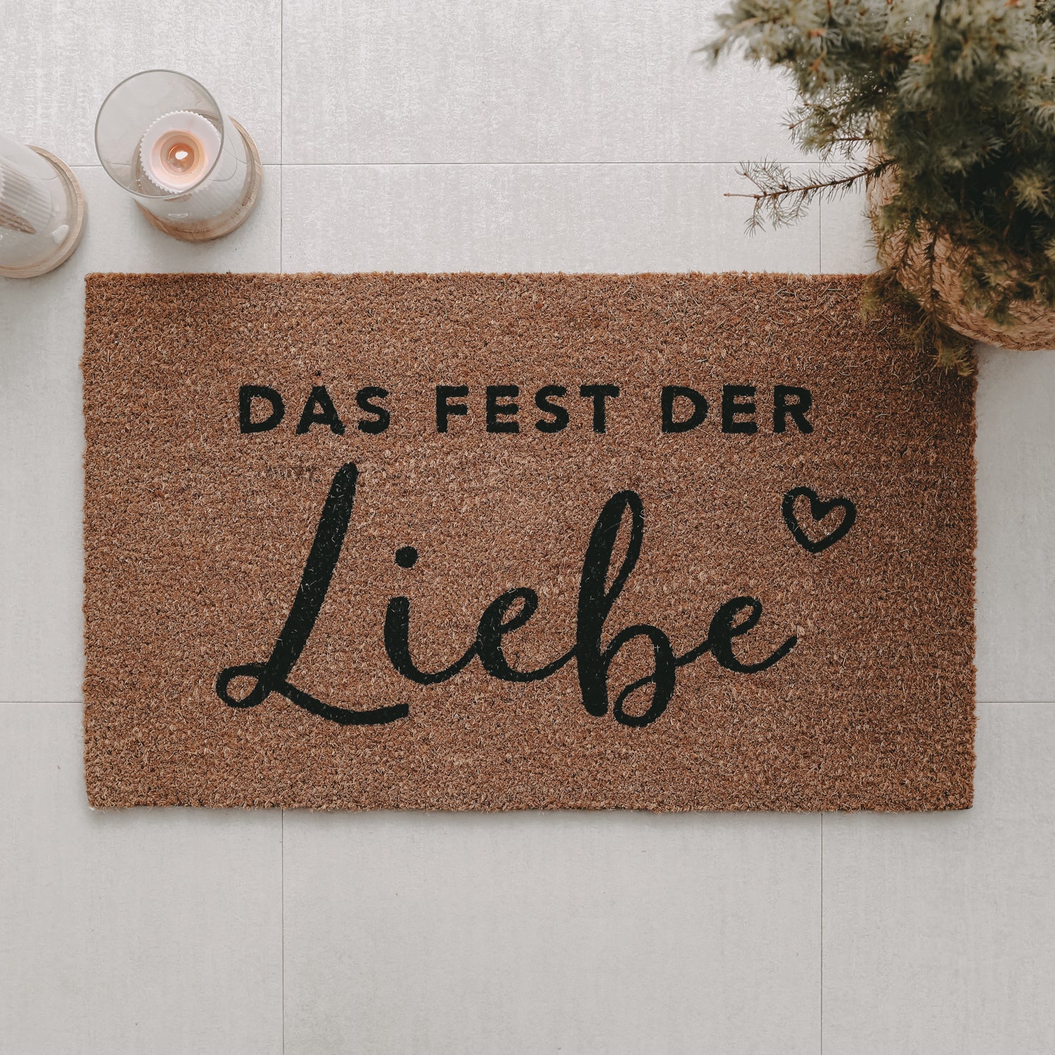 Kokos Fußmatte Fest der Liebe