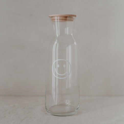 Carafe Smiley blanche