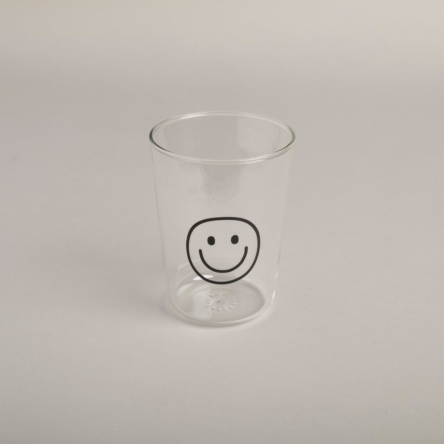 Trinkglas Smiley schwarz