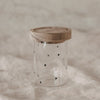 Mini Vorratsglas Herzen schwarz