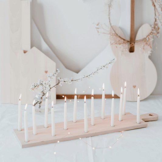 Kerzenbrett aus Buche