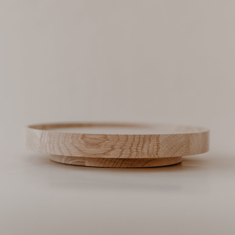 Drehteller aus Eiche Rundum glücklich