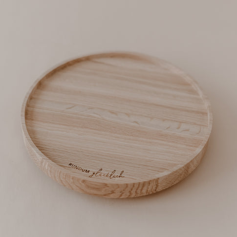 Drehteller aus Eiche Rundum glücklich