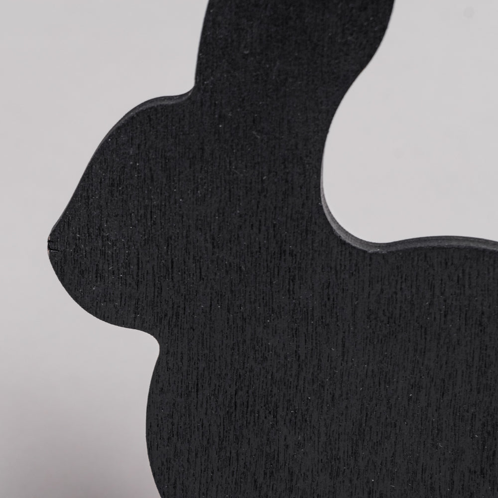 Steckhasen schwarz 2er Set | Eulenschnitt 