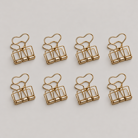 Clip klein gold 8er Set