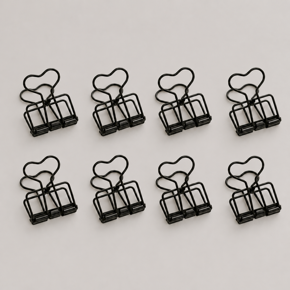 Clip klein schwarz 8er Set