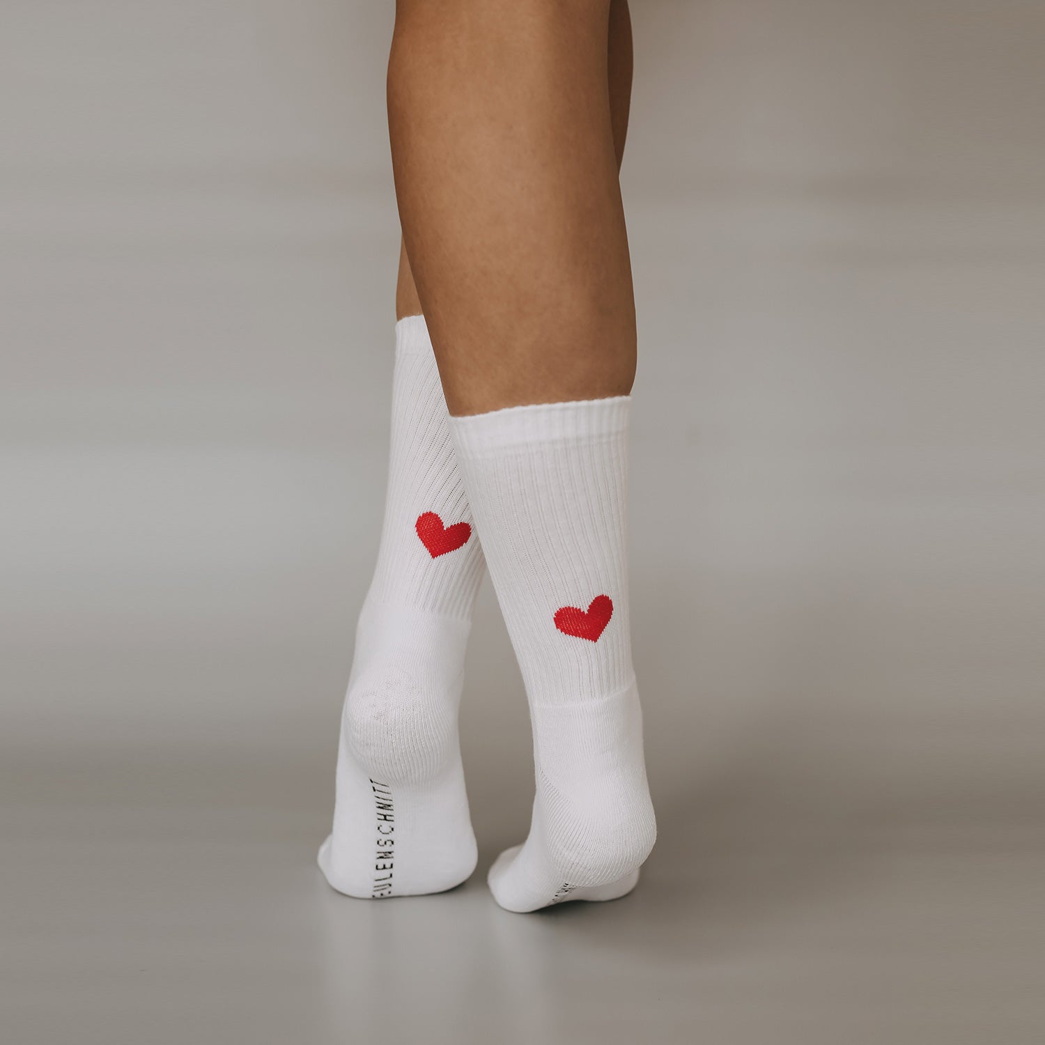 Chaussettes coeur rouge