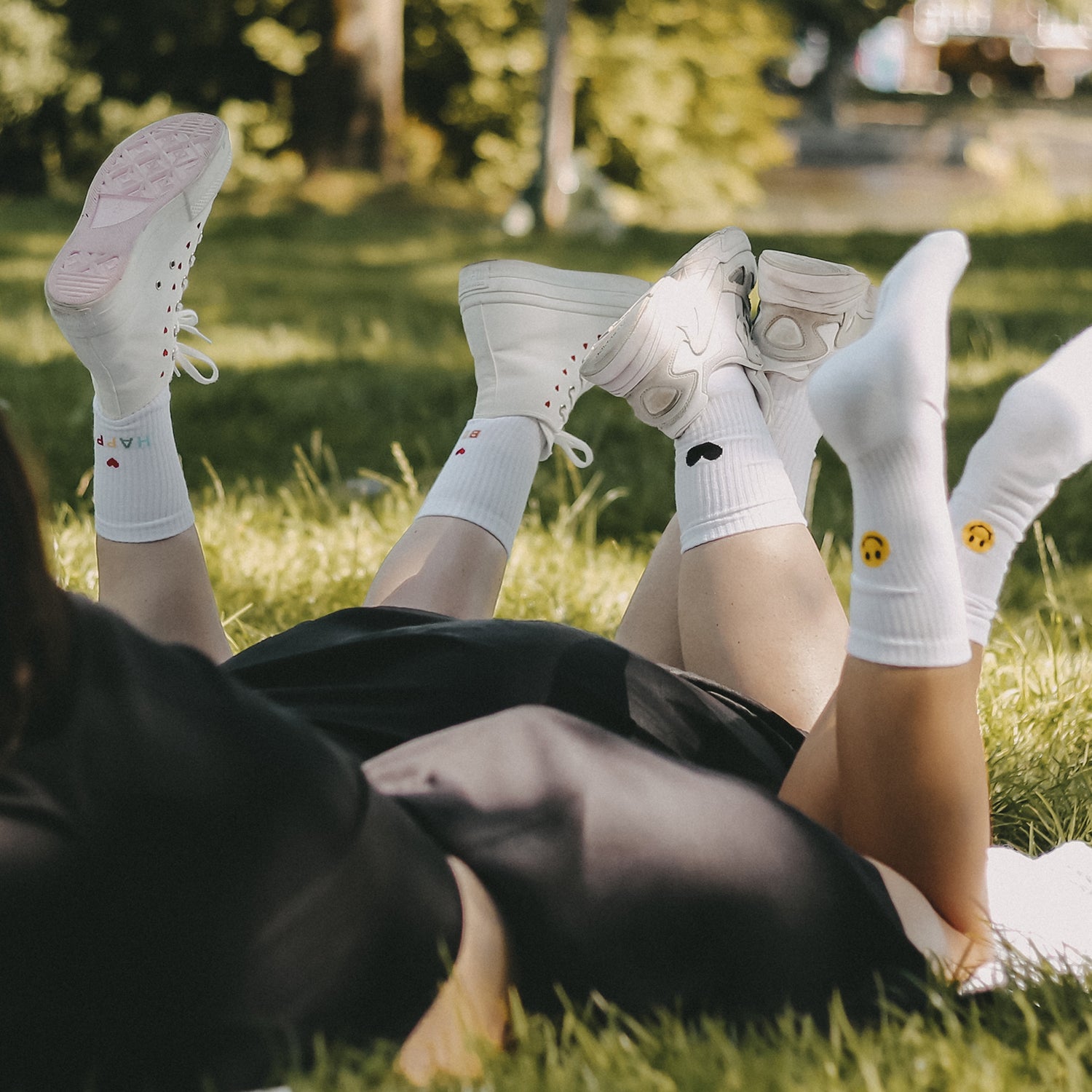 Socken Smiley gelb