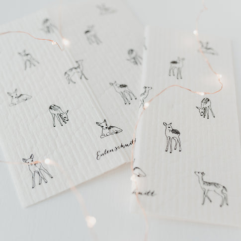 Schwammtücher Rehe 3er Set