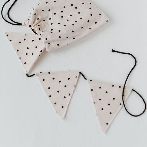 Wimpelkette Punkte aus Stoff
