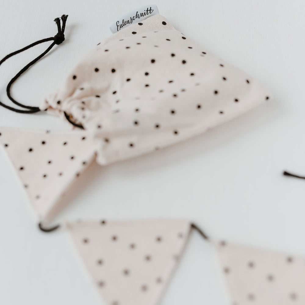 Wimpelkette Punkte aus Stoff