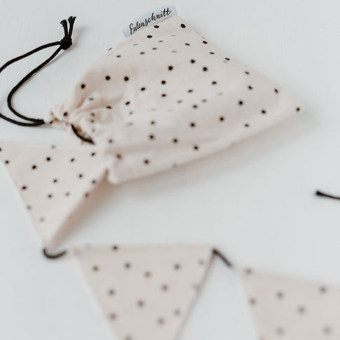 Wimpelkette Punkte aus Stoff