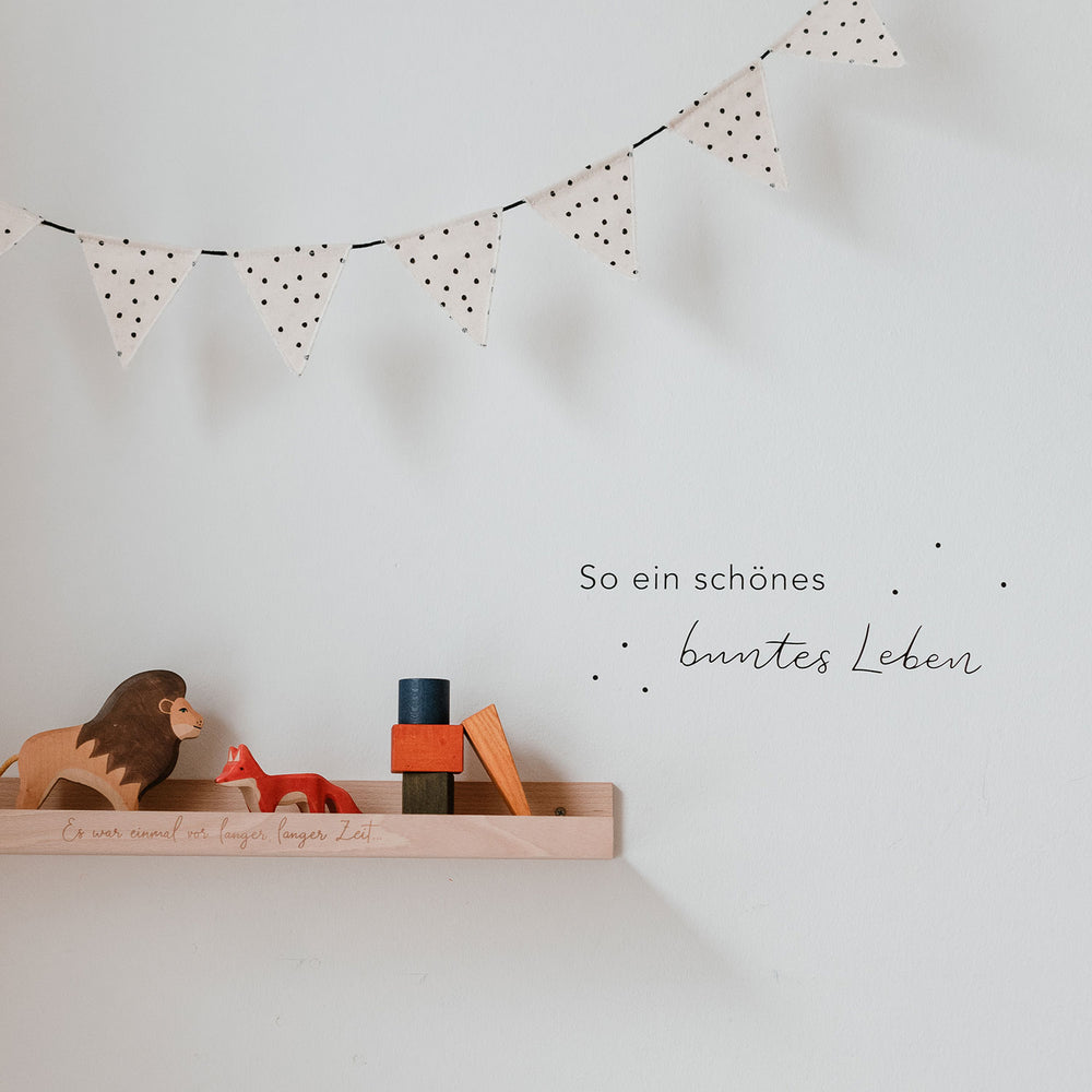 Wimpelkette Punkte aus Stoff