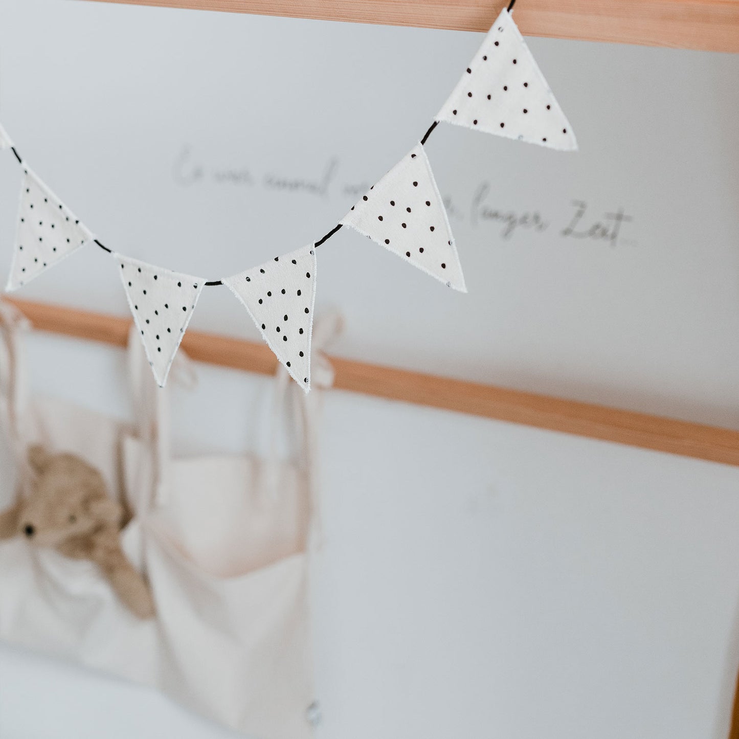 Wimpelkette Punkte aus Stoff
