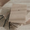 Mehrere A5 Notizbücher mit Stoffeinband, schwarzem Herz und Leseband übereinander gestapelt