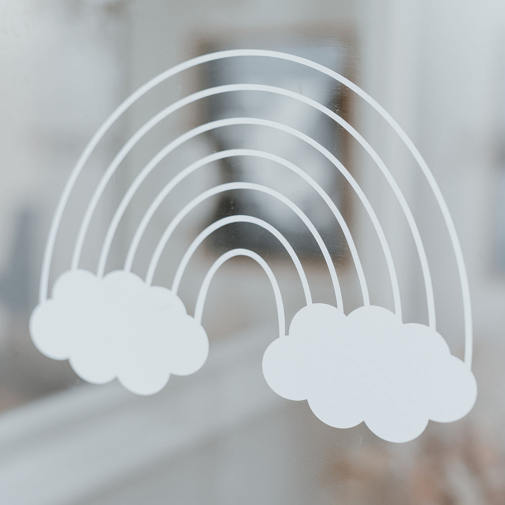 Fenstersticker Regenbogen zum Ausmalen