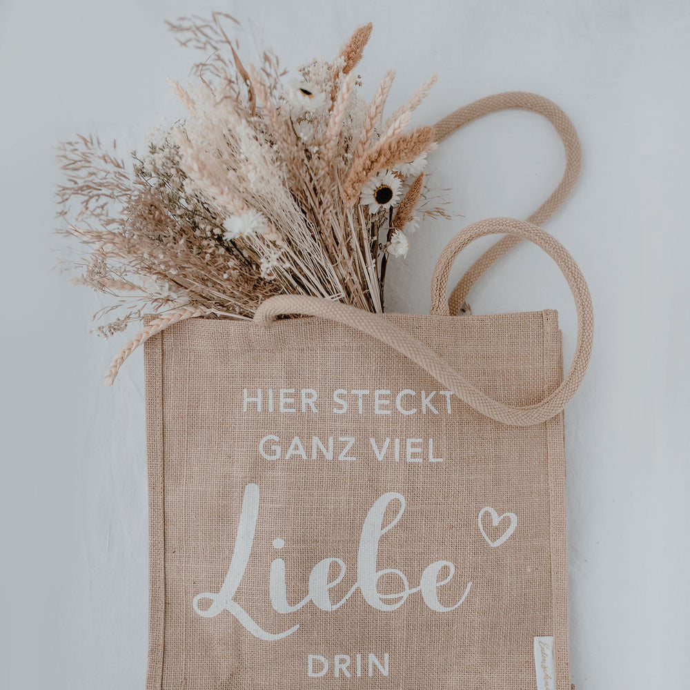 Jute Shopper Liebe