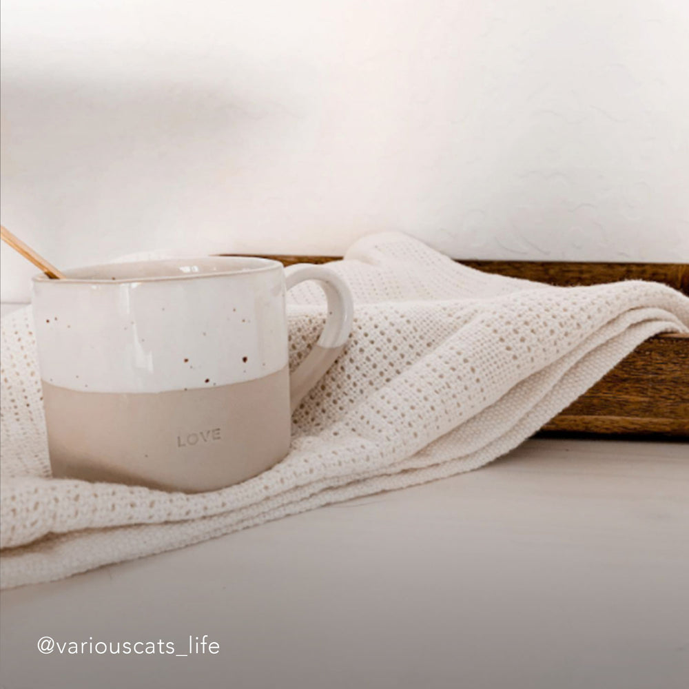 Tasse en grès Love