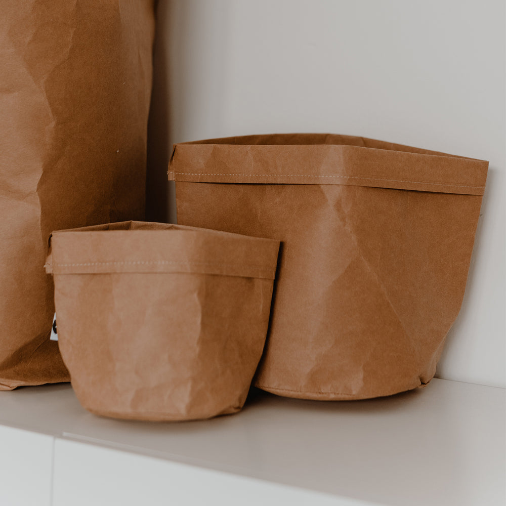 Sac en papier 2er Set nature