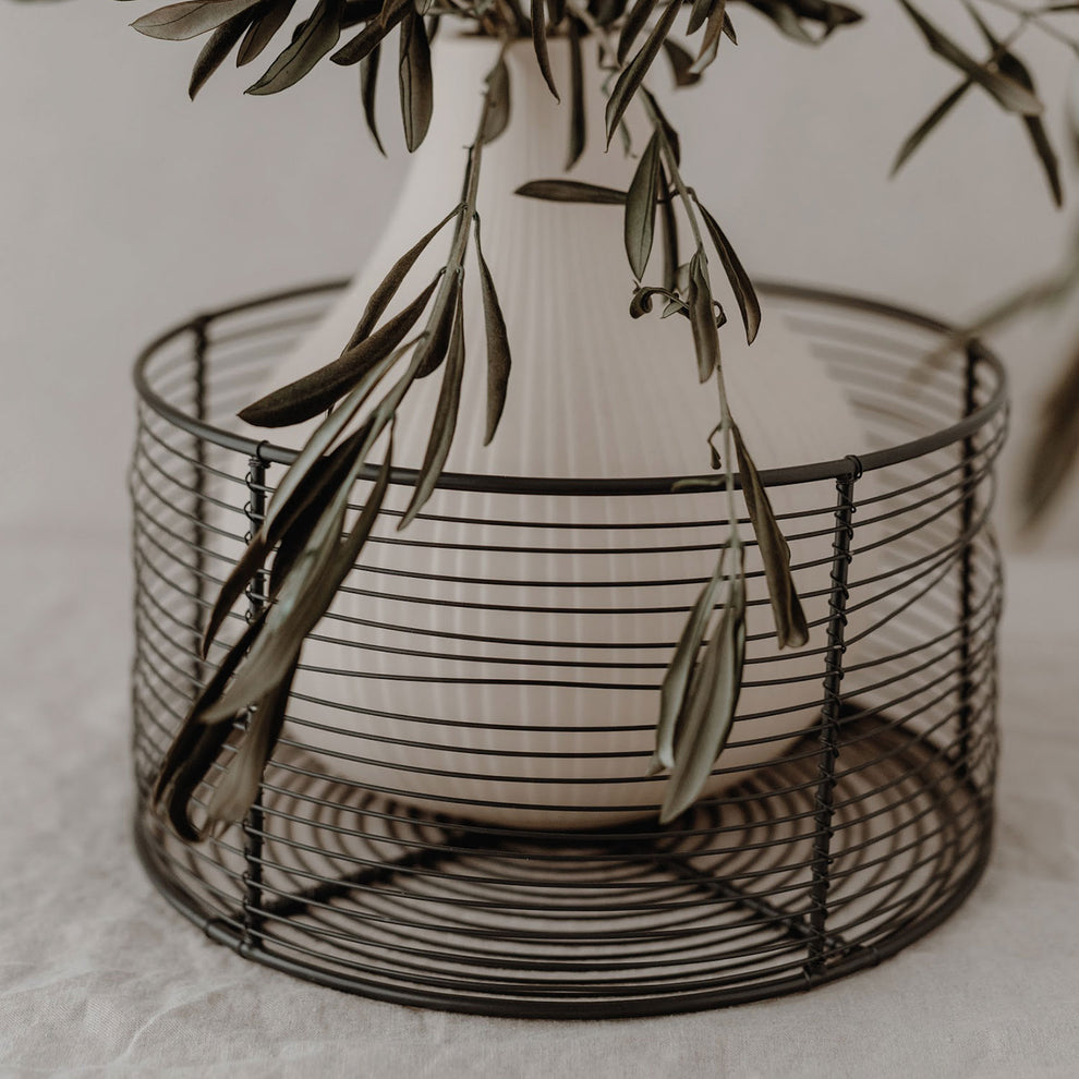Panier en fil métallique rond de 27 cm
