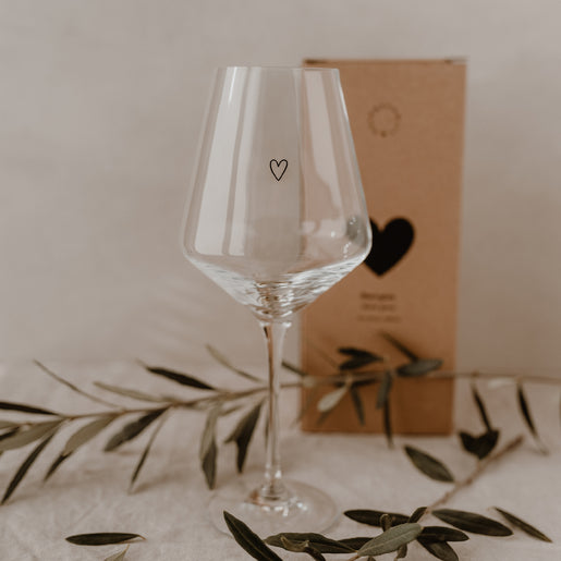 Verre à vin coeur 490ml