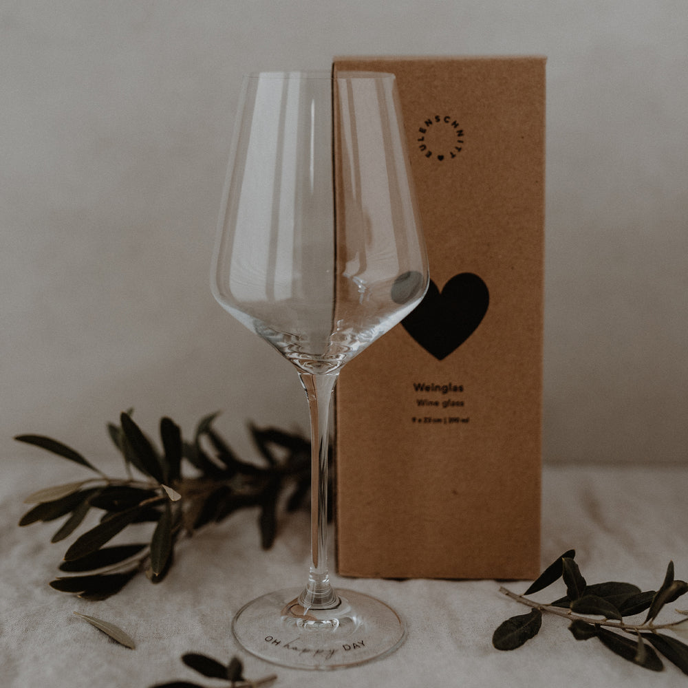 Verre à vin Oh happy day 390ml