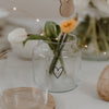 Vase en verre avec un coeur
