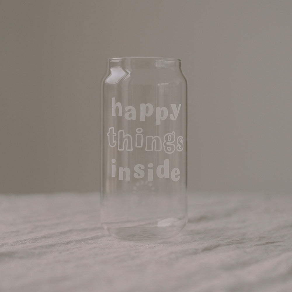 Hohes Trinkglas Happy Things