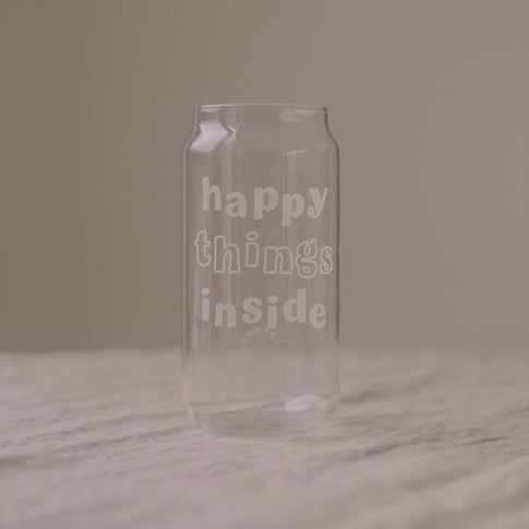 Hohes Trinkglas Happy Things
