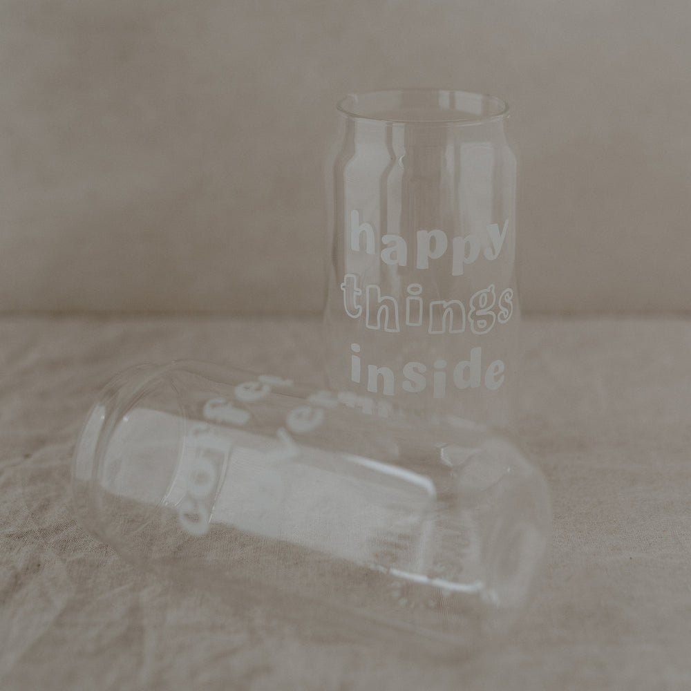 Hohes Trinkglas Happy Things