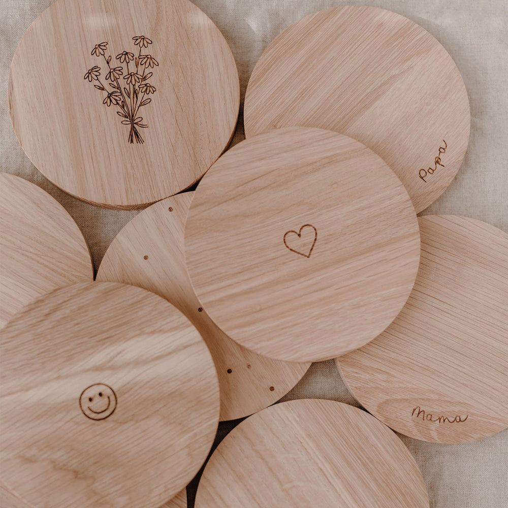 Untersetzer aus Eiche Papa