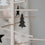 Pendentifs en bois sapin noir en lot de 8