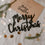 Holzschriftzug Merry Christmas Schwarz