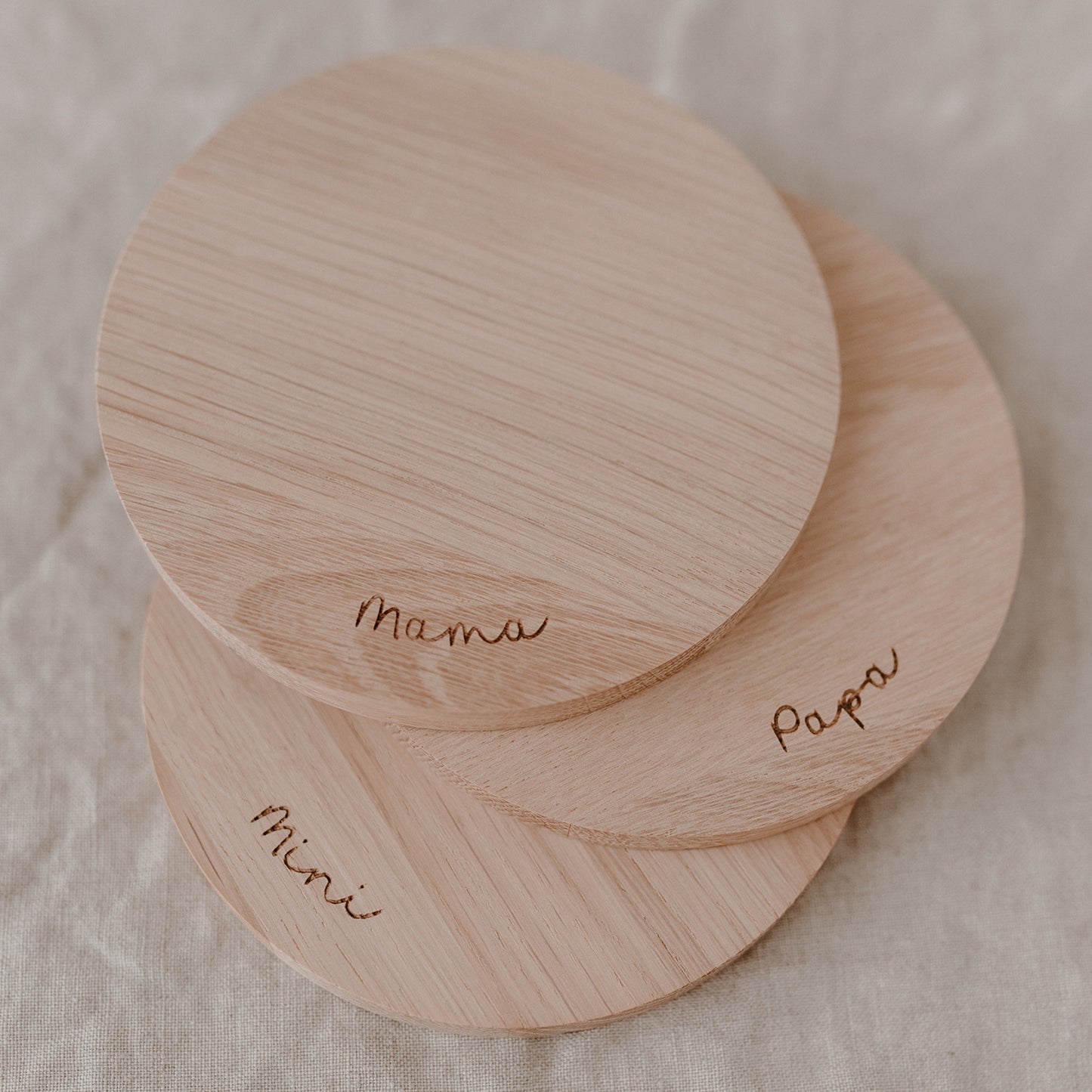Untersetzer aus Eiche Papa