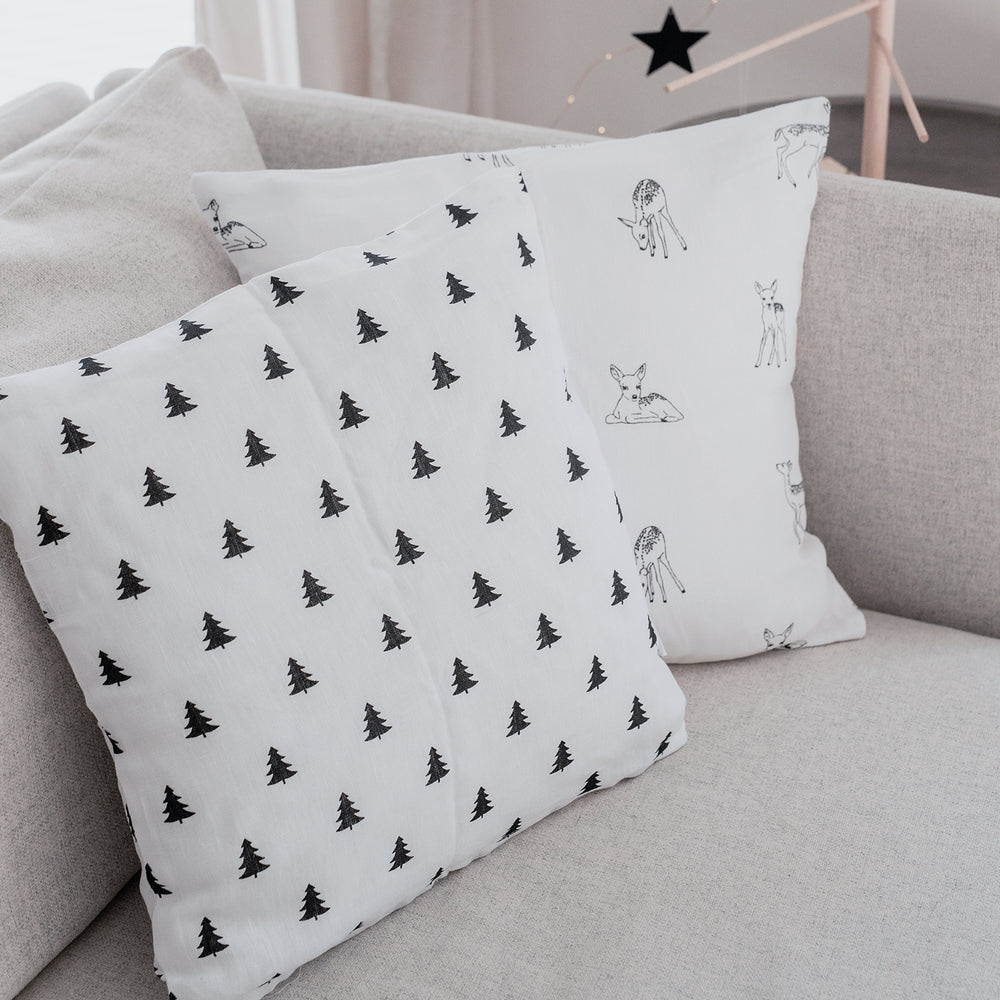 Housse de coussin Sapin en lin