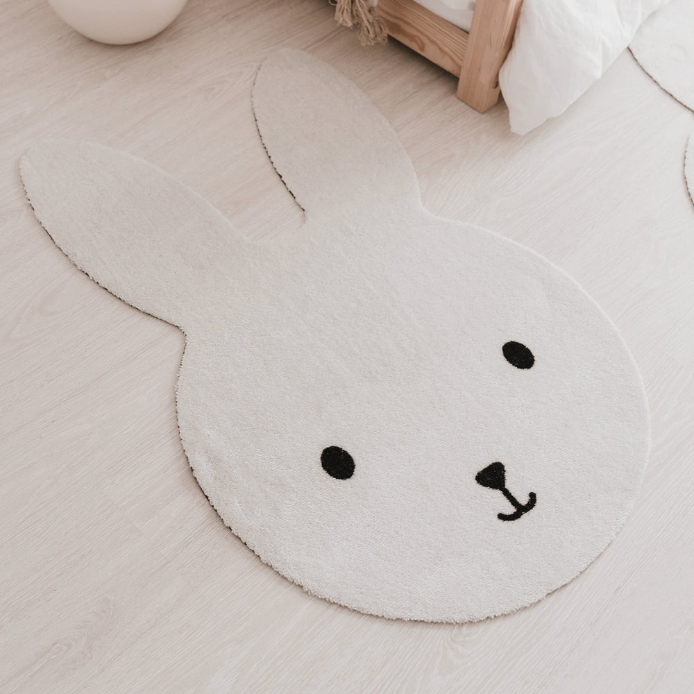 Waschbarer Kinderteppich Hase