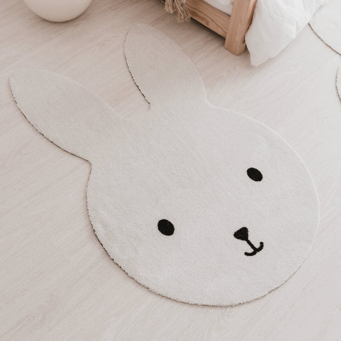 Waschbarer Kinderteppich Hase