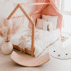 Waschbarer Kinderteppich Hase