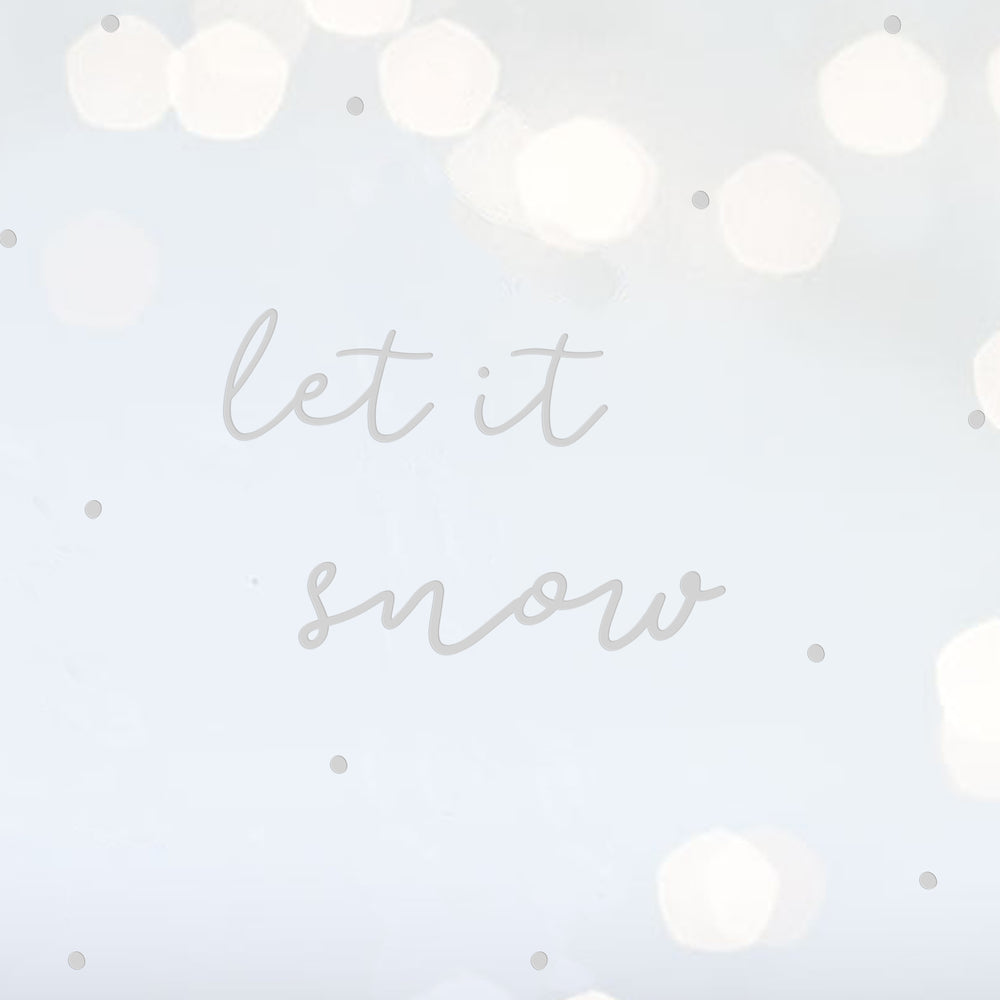 Sticker mural Let It Snow