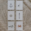 Kartenset Strand 6er Set