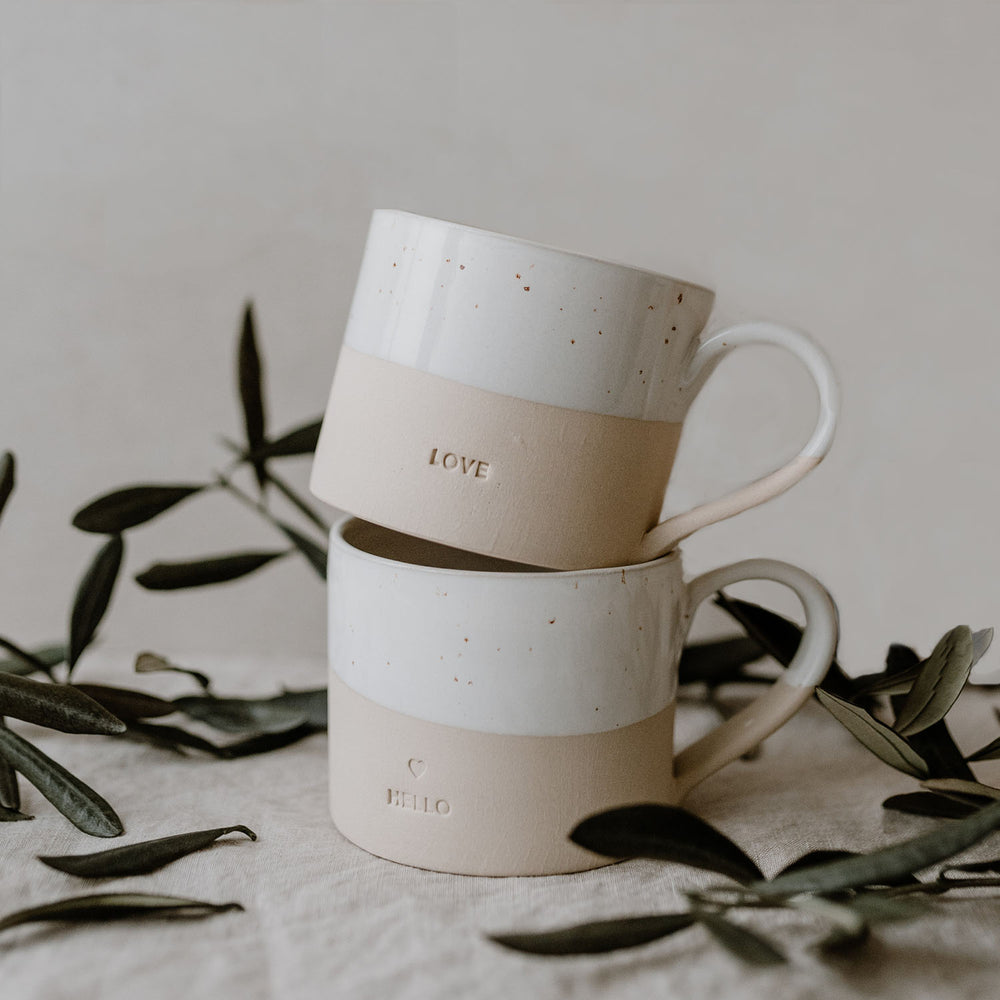 Tasse en grès Love