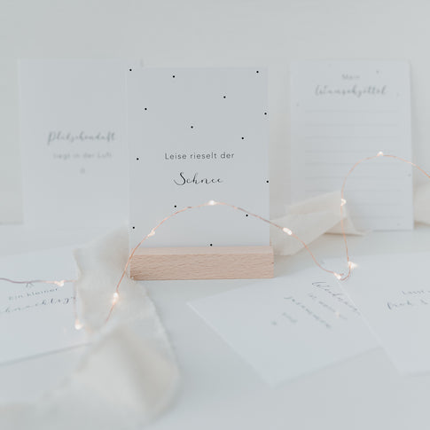 Kartenset Weihnachtssprüche 6er Set