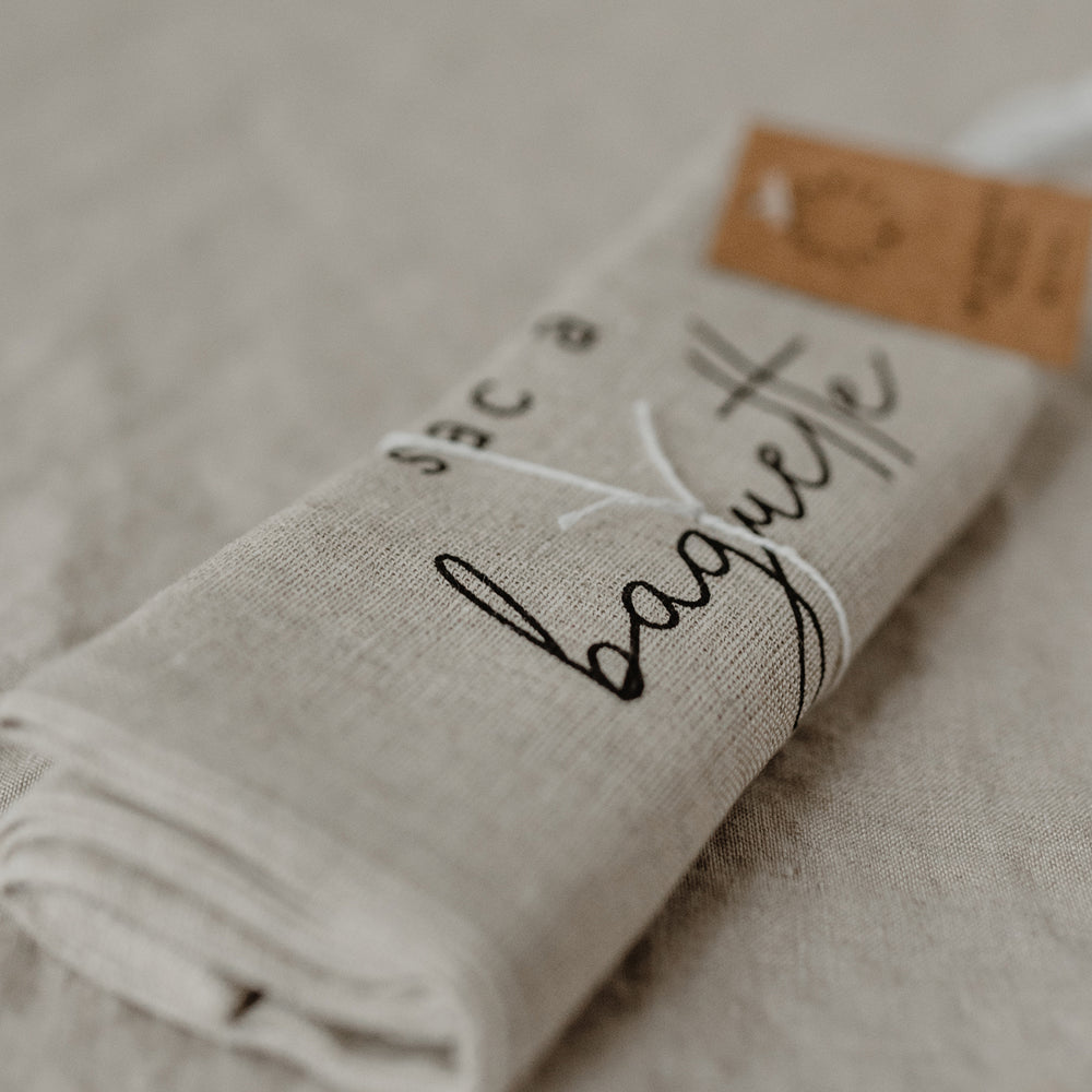 Sac à baguette en lin