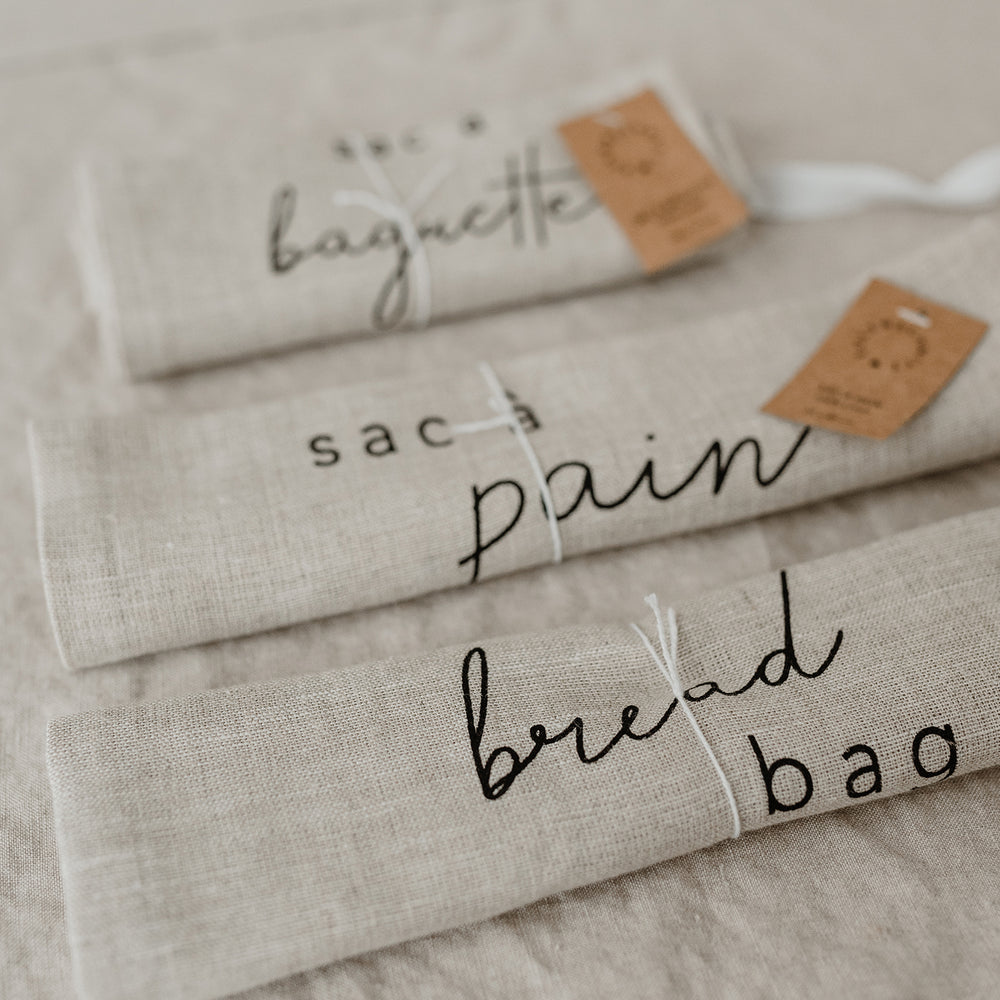 Sac à baguette en lin