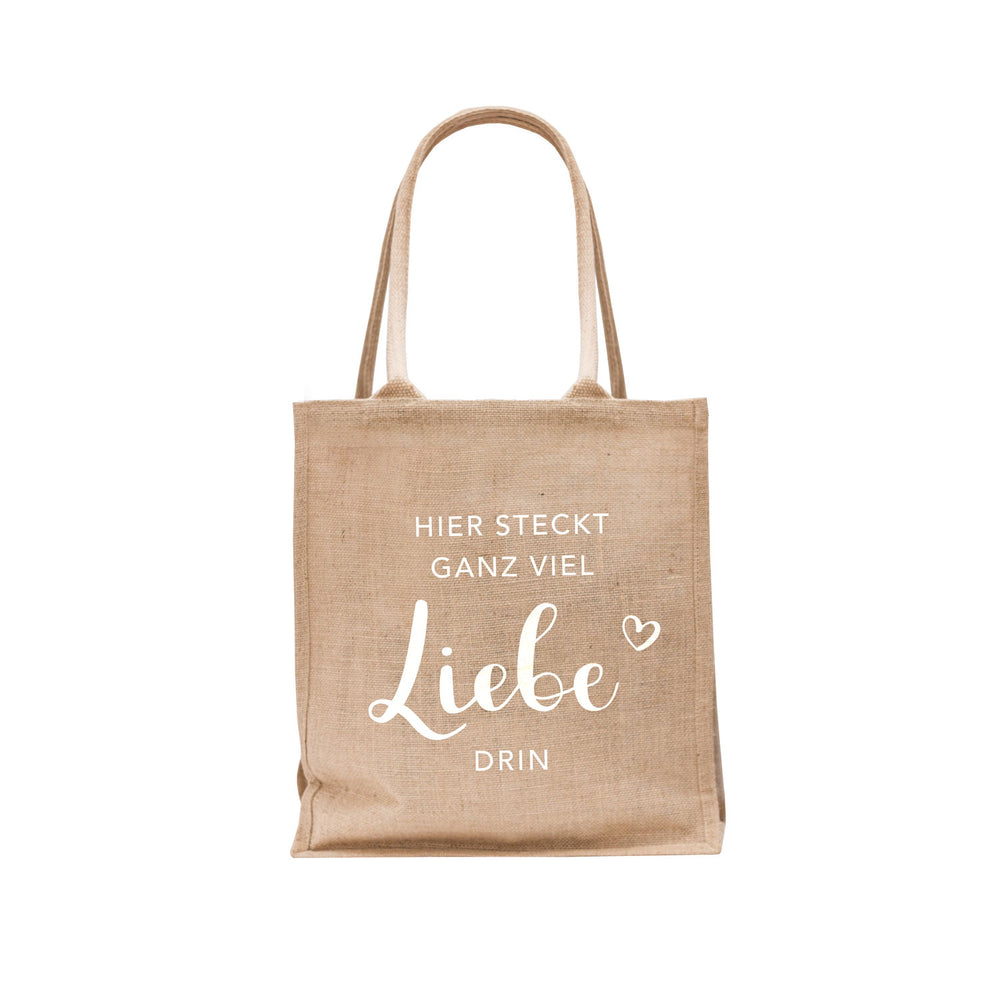 Jute Shopper Liebe