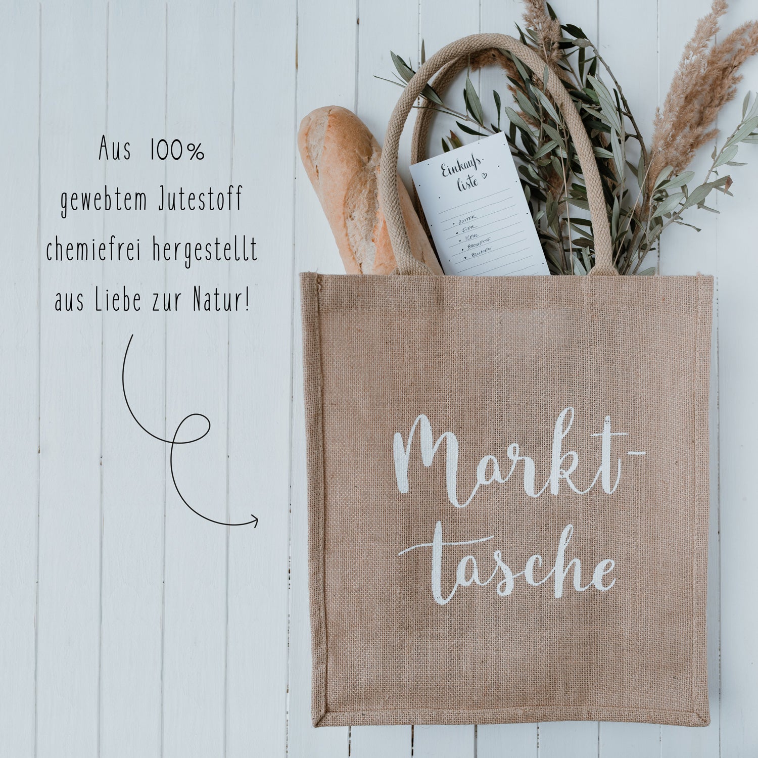 Jute Shopper Markttasche