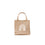 Mini cabas en jute "arc-en-ciel" en lot de 2